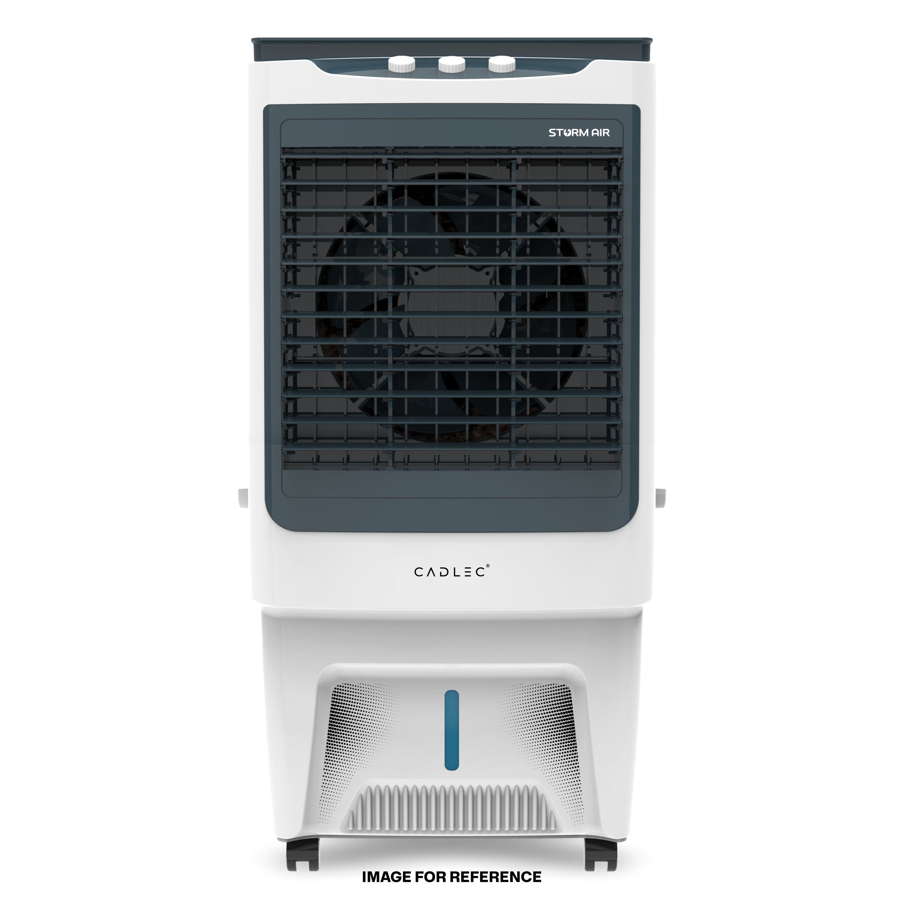 Cadlec StormAir 100L Desert Air Cooler, High Speed Fan with Powerful Air Throw, Inverter Compatible, Anti-Bacteria Honeycomb Pad, 3 Year Warranty | White