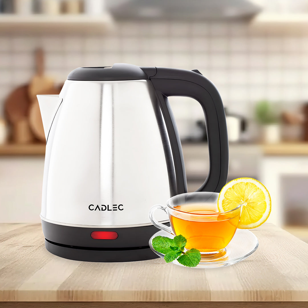 Cadlec 1.5L Electric Kettle & Stainless Steel Water Bottle Combo | Automatic Cut-Off | Multi-Use for Instant Noodles, Tea & Coffee, 2 Years Warranty | Kettle Combo Offer